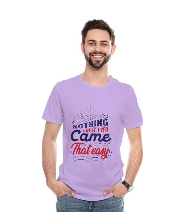 Printed T-Shirt Men - Nothing Came That Easy - Image 5