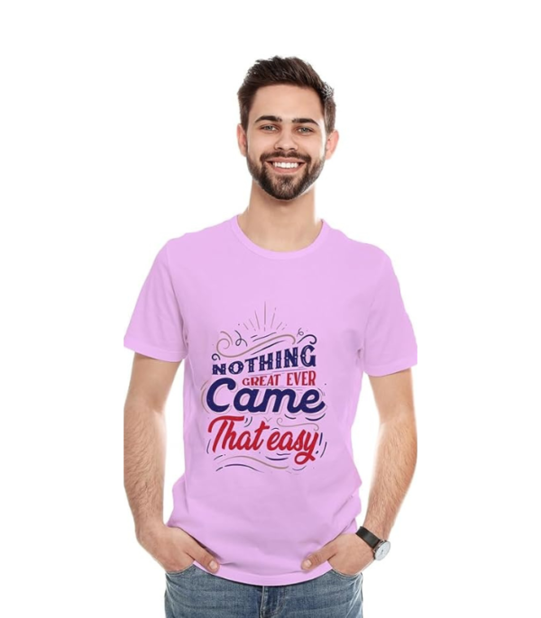 Printed T-Shirt Men - Nothing Came That Easy - Image 6