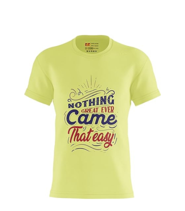 Printed T-Shirt Men - Nothing Came That Easy - Image 13