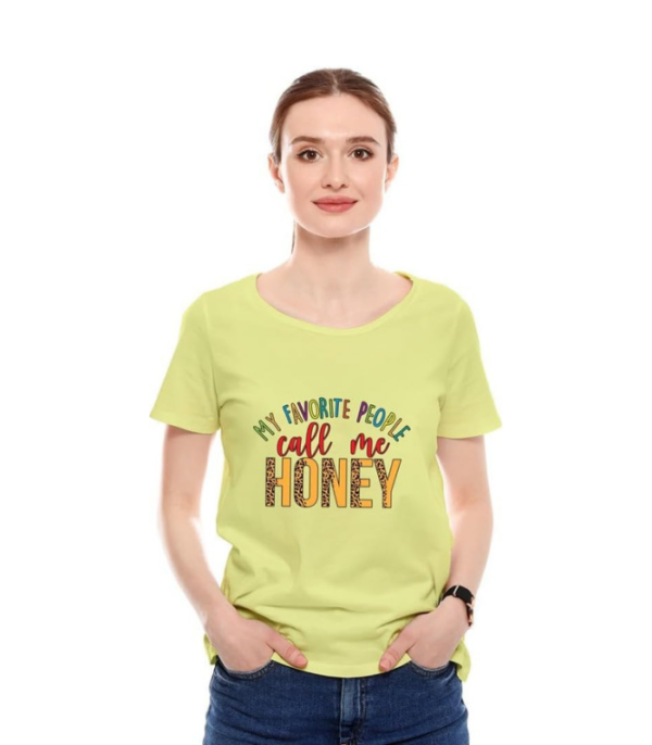 Printed T-Shirt - Call Me Honey - Image 4
