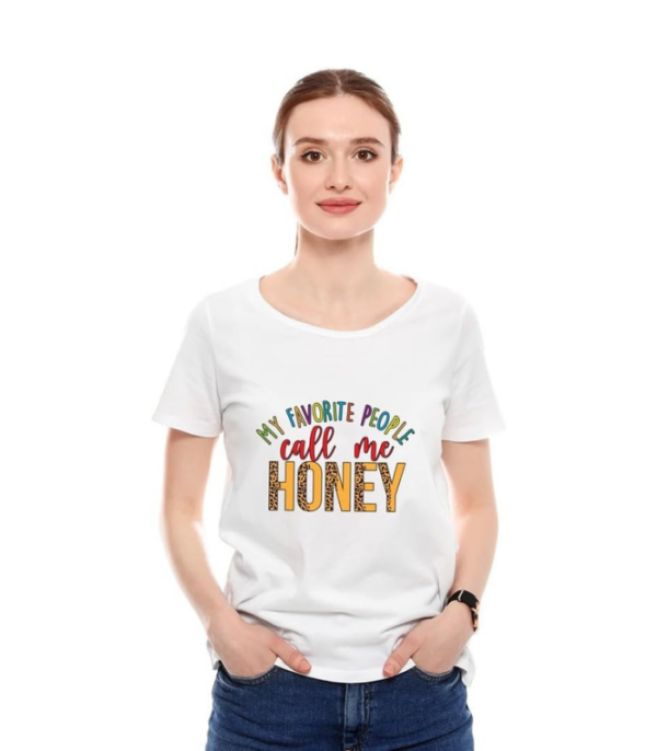 Printed T-Shirt - Call Me Honey - Image 3