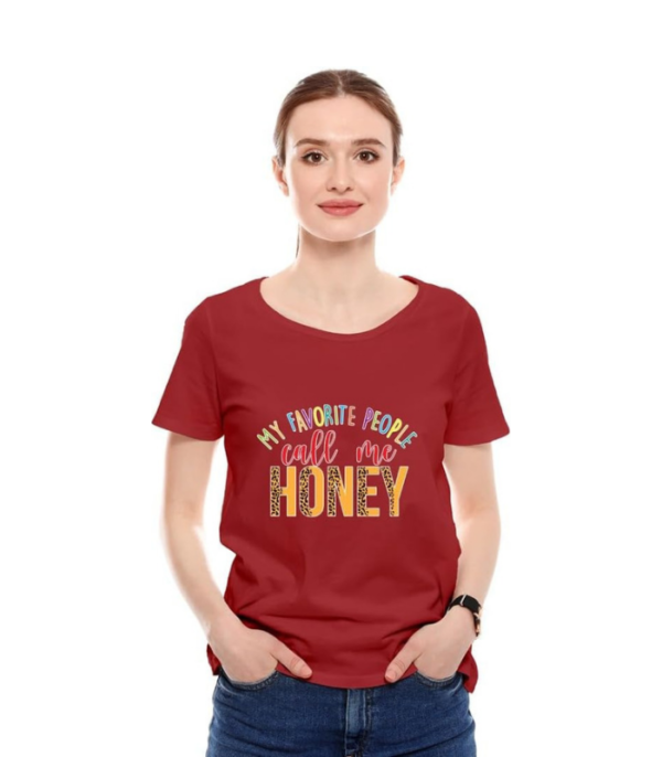 Printed T-Shirt - Call Me Honey - Image 7