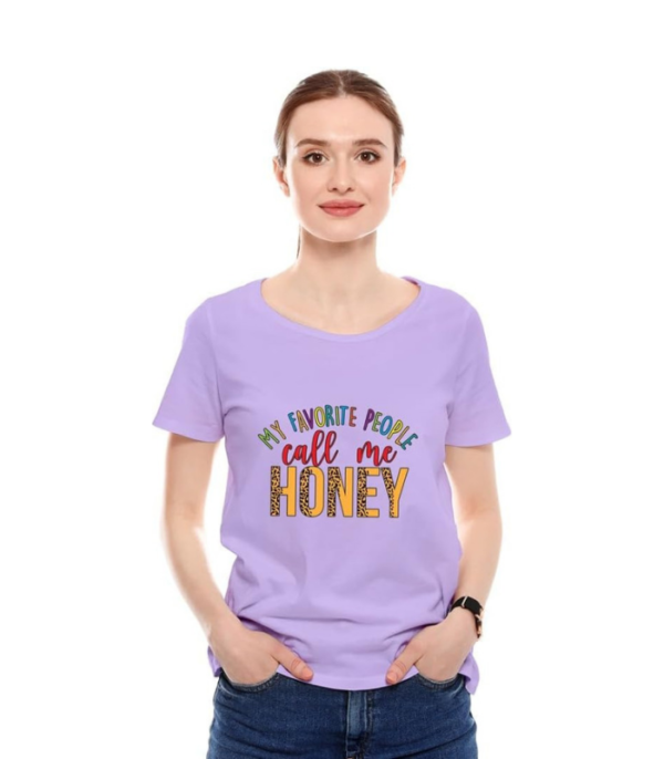 Printed T-Shirt - Call Me Honey - Image 5