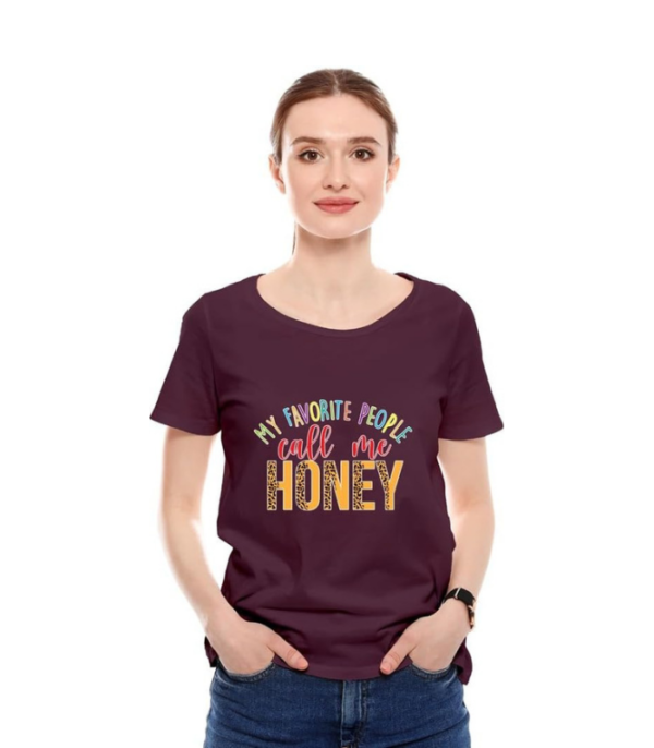 Printed T-Shirt - Call Me Honey - Image 8