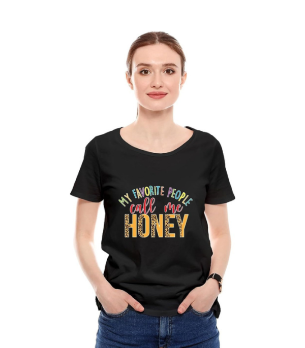 Printed T-Shirt - Call Me Honey - Image 2