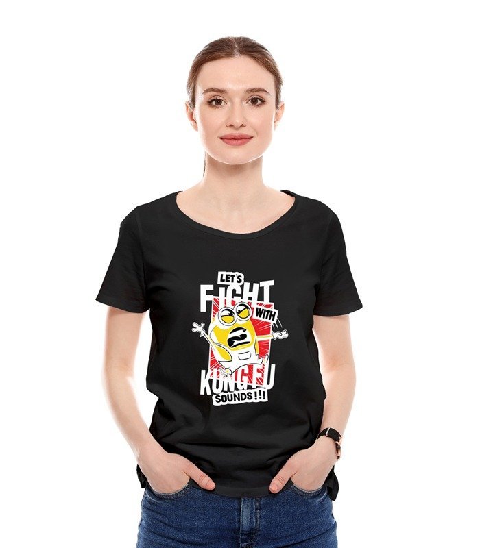 Printed T-Shirt Fight Kung Fu