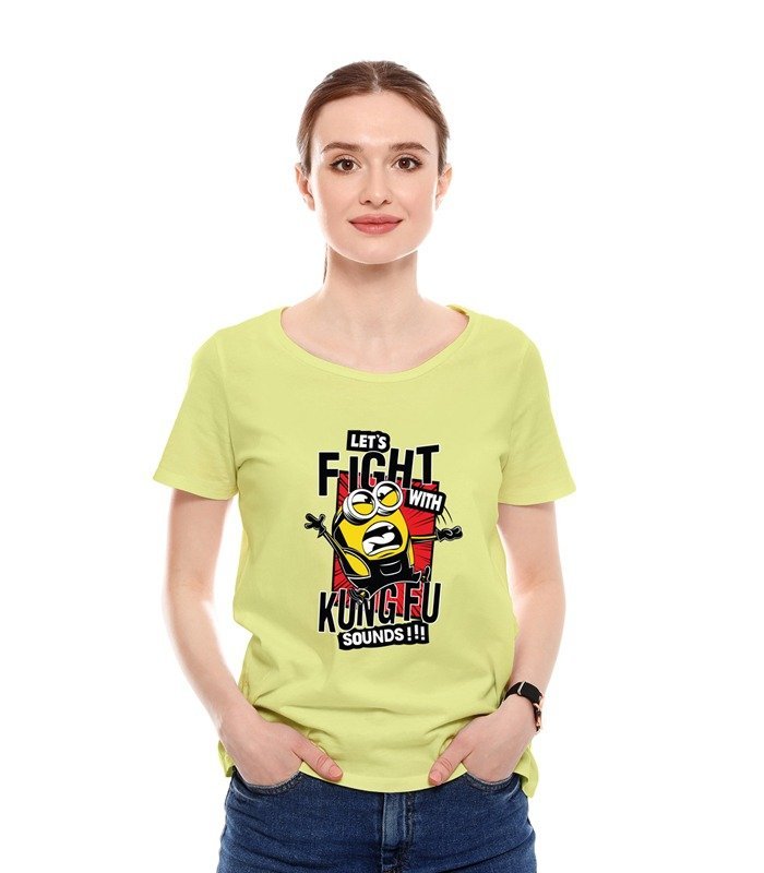 Printed T-Shirt Fight Kung Fu - Image 4