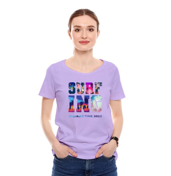 Printed T-Shirt - Surfing - Image 6